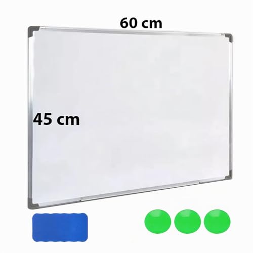 Retoo Whiteboard Magnetisch, Magnettafel, Schreibtafel mit Metallrahmen