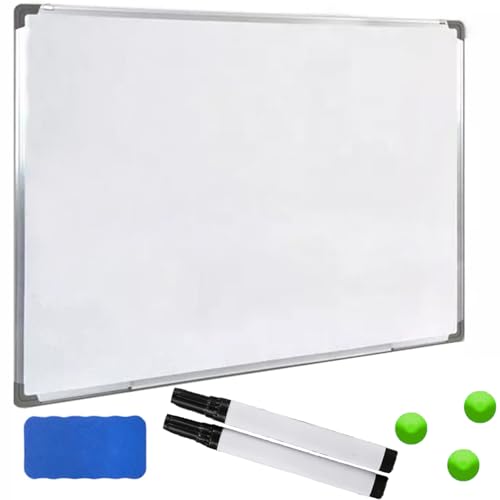 Retoo Whiteboard Magnetisch, Magnettafel, Schreibtafel mit Metallrahmen