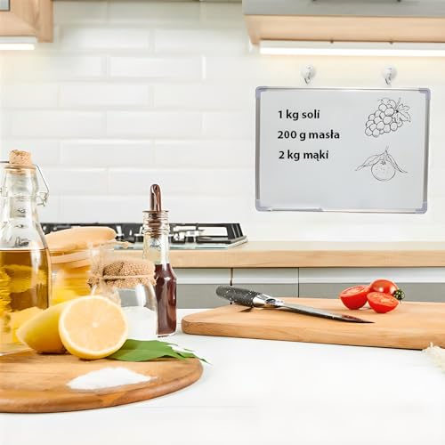 Retoo Whiteboard Magnetisch, Magnettafel, Schreibtafel mit Metallrahmen