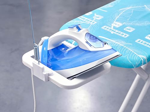 Leifheit Bügelbrett Air Board M Compact, für Dampfbügeleisen, ultraleichter Bügeltisch mit Zwei-Seiten-Bügeleffekt, kompakter Dampfbügeltisch für Beste Ergebnisse in kurzer Zeit