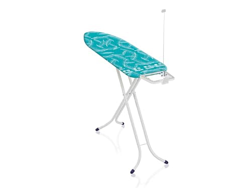 Leifheit Bügelbrett Air Board M Compact, für Dampfbügeleisen, ultraleichter Bügeltisch mit Zwei-Seiten-Bügeleffekt, kompakter Dampfbügeltisch für Beste Ergebnisse in kurzer Zeit