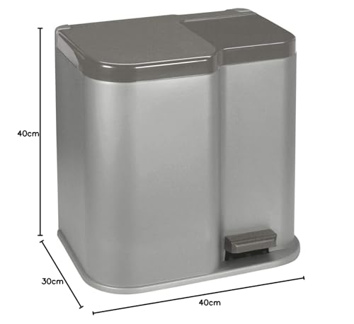 CURVER Mülleimer zur Mülltrennung DUO PEDALBIN