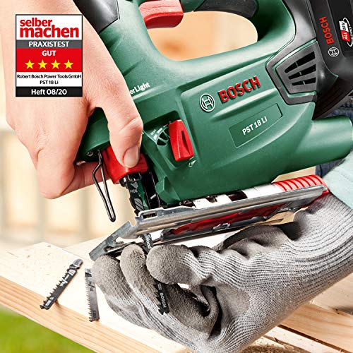 Bosch Home and Garden Akku Stichsäge PST 18 LI, ohne Akku, 18 Volt System, im Karton, 603011002, Grün