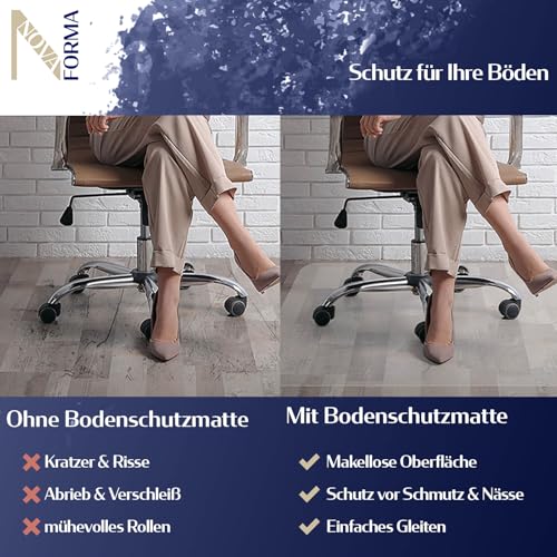 Bodenschutzmatte DURA-MAT aus Polycarbonat für Hartböden (100x120 cm)
