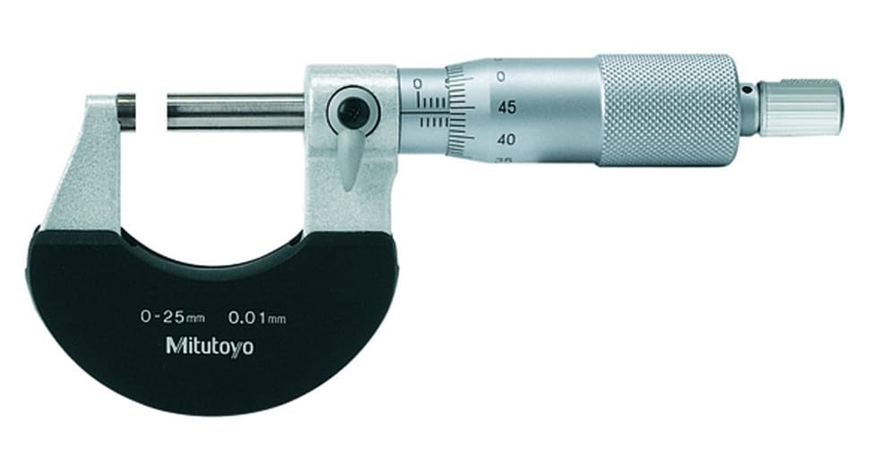 MITUTOYO 102-301 Bügelmessschraube Werkszertifikat DIN 863/1 Messbereich 0-25 mm