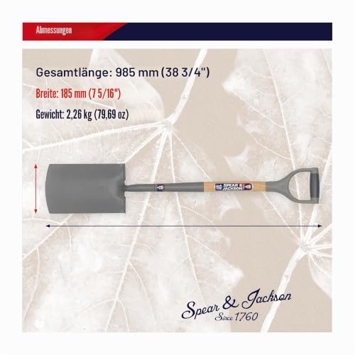 Spear & Jackson 1180NB Neverbend Kohlenstoffstahl-Grabespaten