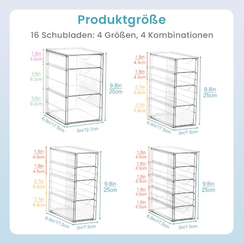 Vtopmart Schreibtisch Organizer mit 16 Schubladen