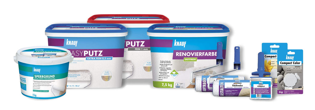 Knauf EASYPUTZ Finishwalze, Rolle zum Gestalten Spezialwerkzeug für feine Oberflächenstruktur und gleichmäßige Optik für den Innenbereich