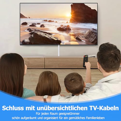 6m Kabelkanal Weiß Selbstklebend, 15 Stück L40cm x W15 x H10mm PVC Kabelschacht Weiss zum Verstecken von Kabel, Kabelleiste für die Wand, Schnelle Verklebung, kein Bohren erforderlich