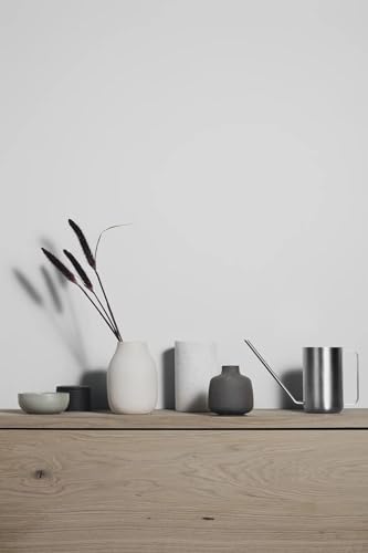 blomus Vase -COLORA- | Blumenvase aus Keramik | Farbe Moonbeam | Größe L Ø14x20H cm | hochwertige Handarbeit
