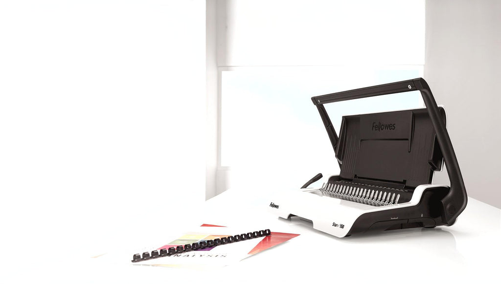 Fellowes Bindegerät „Star“ + Kammbindung (5006501), 7,9 x 45 x 24,9 cm