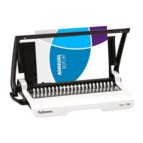 Fellowes Bindegerät „Star“ + Kammbindung (5006501), 7,9 x 45 x 24,9 cm