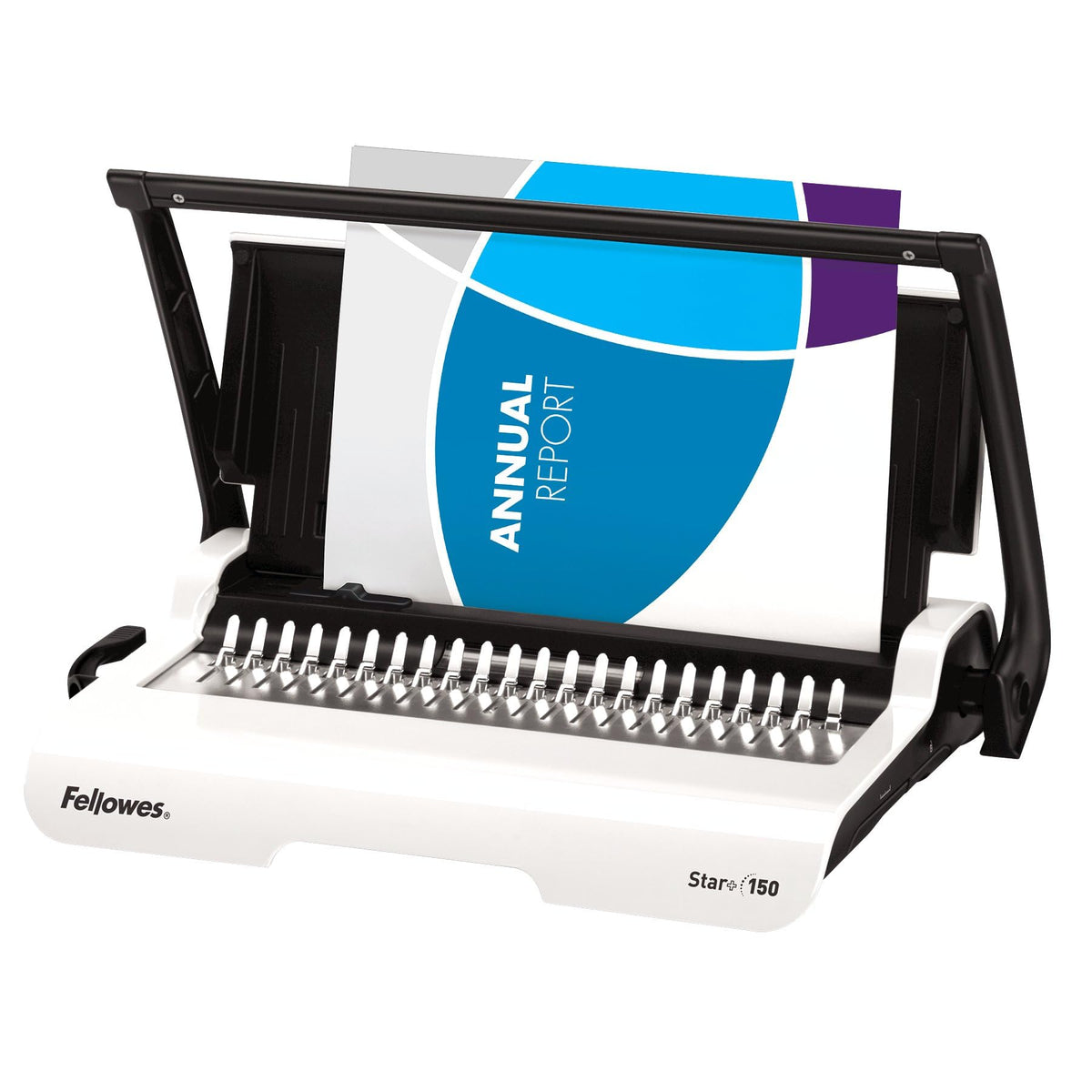 Fellowes Bindegerät „Star“ + Kammbindung (5006501), 7,9 x 45 x 24,9 cm