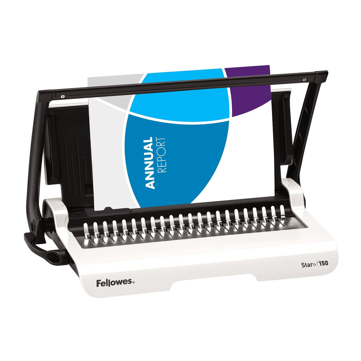 Fellowes Bindegerät „Star“ + Kammbindung (5006501), 7,9 x 45 x 24,9 cm