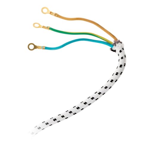Zenitech - Bügeleisen Stromkabel 3G1 - Weiß - 3 m Länge - Idealer Ersatz für defekte Kabel - Flexibles und langlebiges Kabel - Einfache Anwendung im Haushalt - Schnelle und sichere Installation