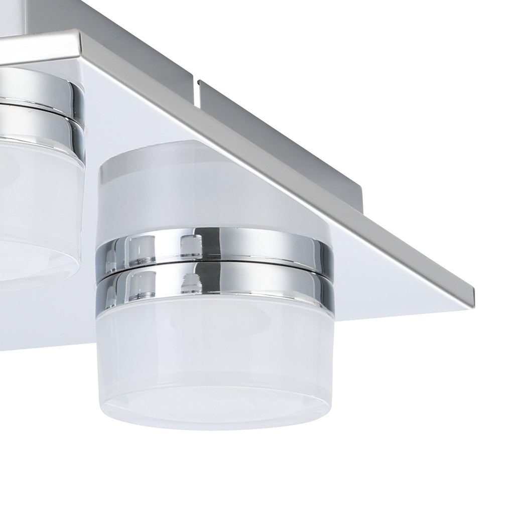 EGLO LED Deckenlampe Romendo 1,5 flammige Deckenleuchte Bad dimmbar