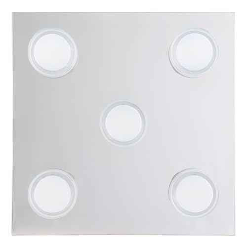 EGLO LED Deckenlampe Romendo 1,5 flammige Deckenleuchte Bad dimmbar