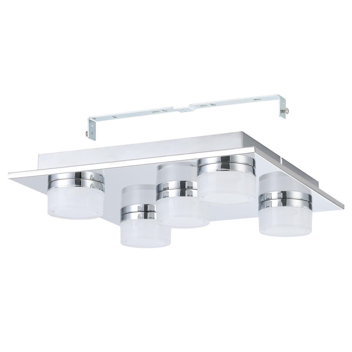 EGLO LED Deckenlampe Romendo 1,5 flammige Deckenleuchte Bad dimmbar