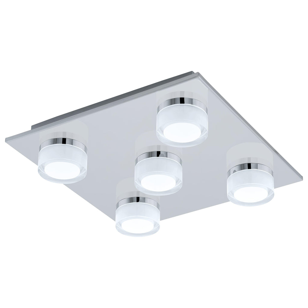 EGLO LED Deckenlampe Romendo 1,5 flammige Deckenleuchte Bad dimmbar