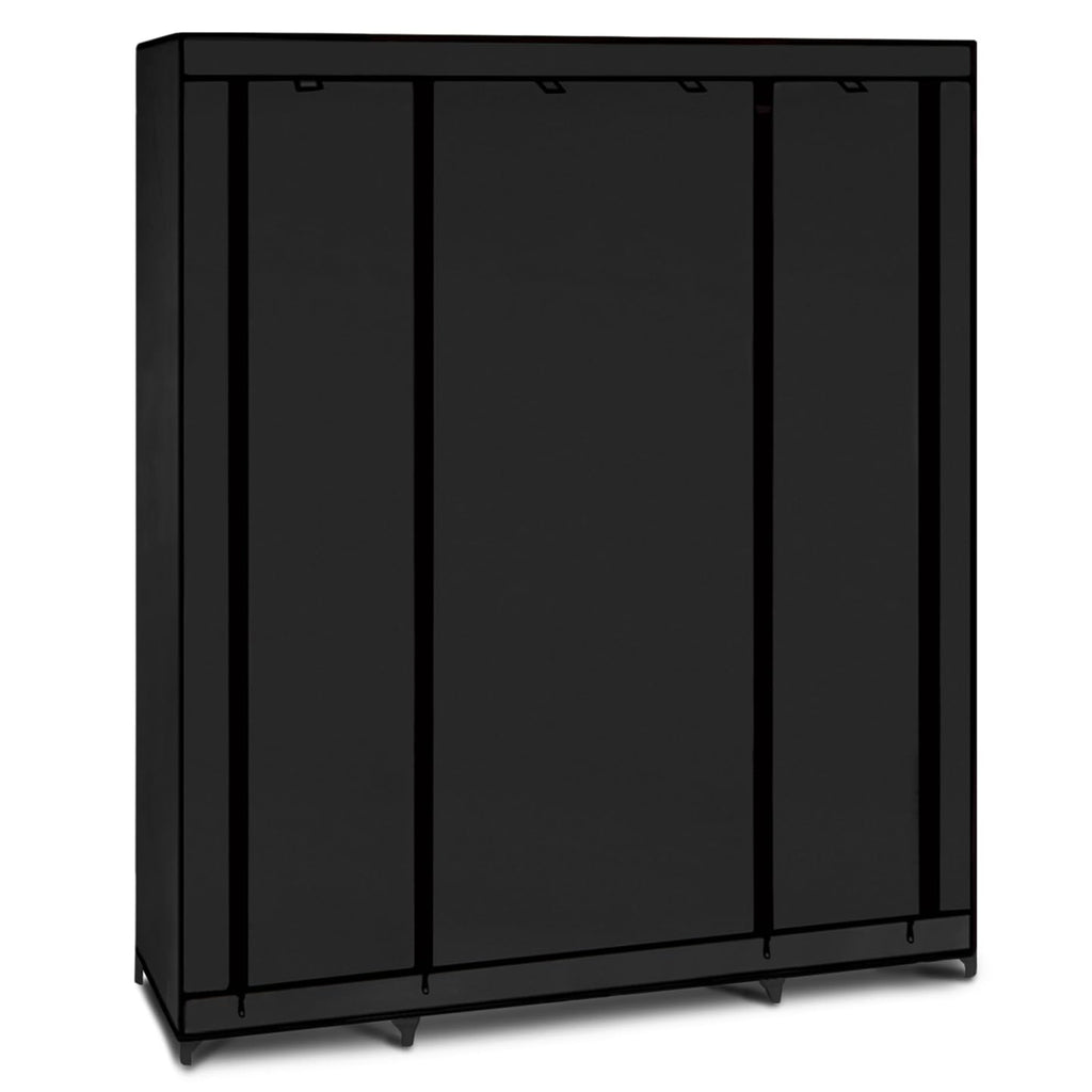 ProBache XXL-Kleiderschrank, Stoff, Schwarz