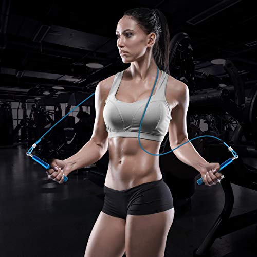 Springseil, Wastou Speed Springseil für Fitness-Übungen, verstellbares Springseil für Erwachsene für Männer, Frauen, Kinder, Mädchen