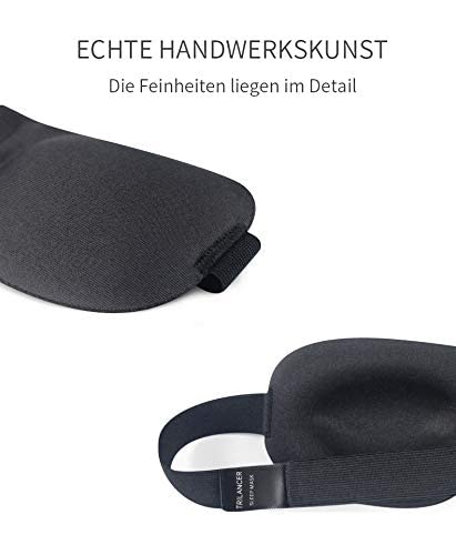 Schlafmaske für Männer & Frauen, Trilancer 3D Schlafbrille