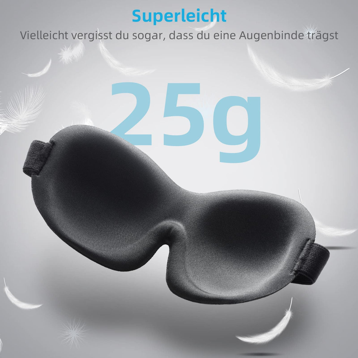 Schlafmaske für Männer & Frauen, Trilancer 3D Schlafbrille