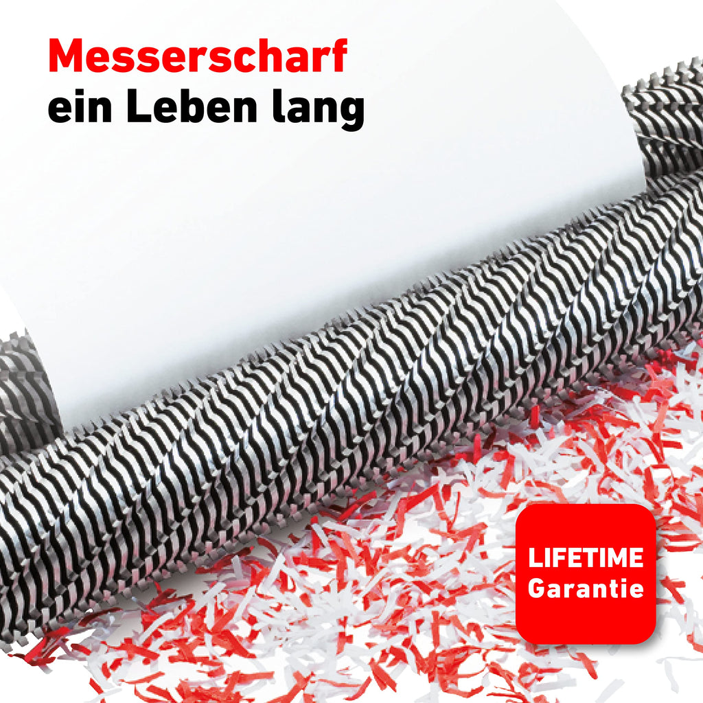 Aktenvernichter IDEAL 2245, Partikelschnitt 3x25mm, bis 6 Blatt, P-4 DSGVO