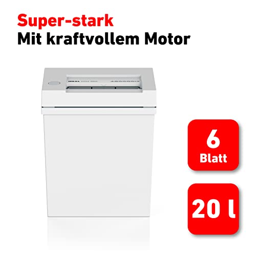 Aktenvernichter IDEAL 2245, Partikelschnitt 3x25mm, bis 6 Blatt, P-4 DSGVO