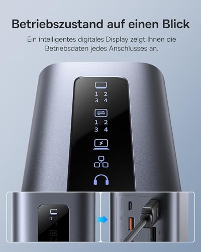 Baseus Docking Station Spacemate Series 11-in-1 3 Monitore