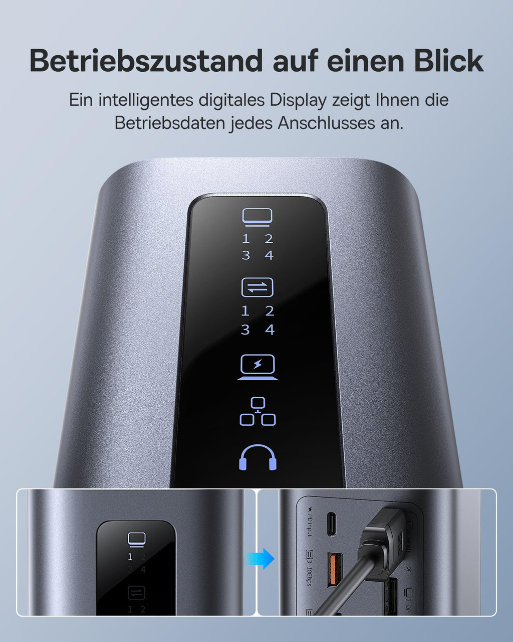 Baseus Docking Station Spacemate Series 11-in-1 3 Monitore