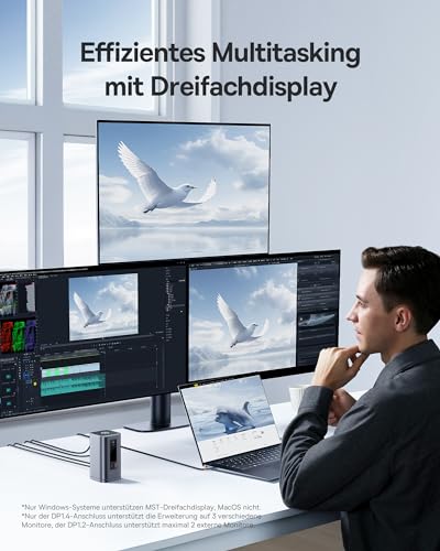Baseus Docking Station Spacemate Series 11-in-1 3 Monitore