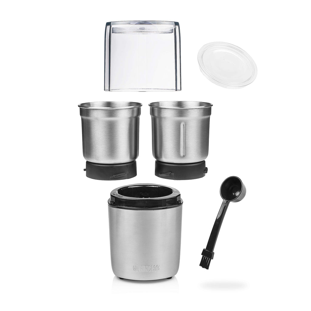 Princess Pesto Maker - Multi Zerkleinerer, mit 2 Edelstahlmessern, 200 Watt, 190 g, für feste und flüssige Zutaten, 221040
