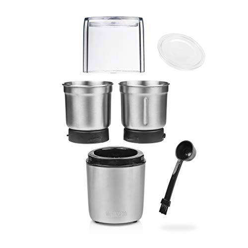 Princess Pesto Maker - Multi Zerkleinerer, mit 2 Edelstahlmessern, 200 Watt, 190 g, für feste und flüssige Zutaten, 221040