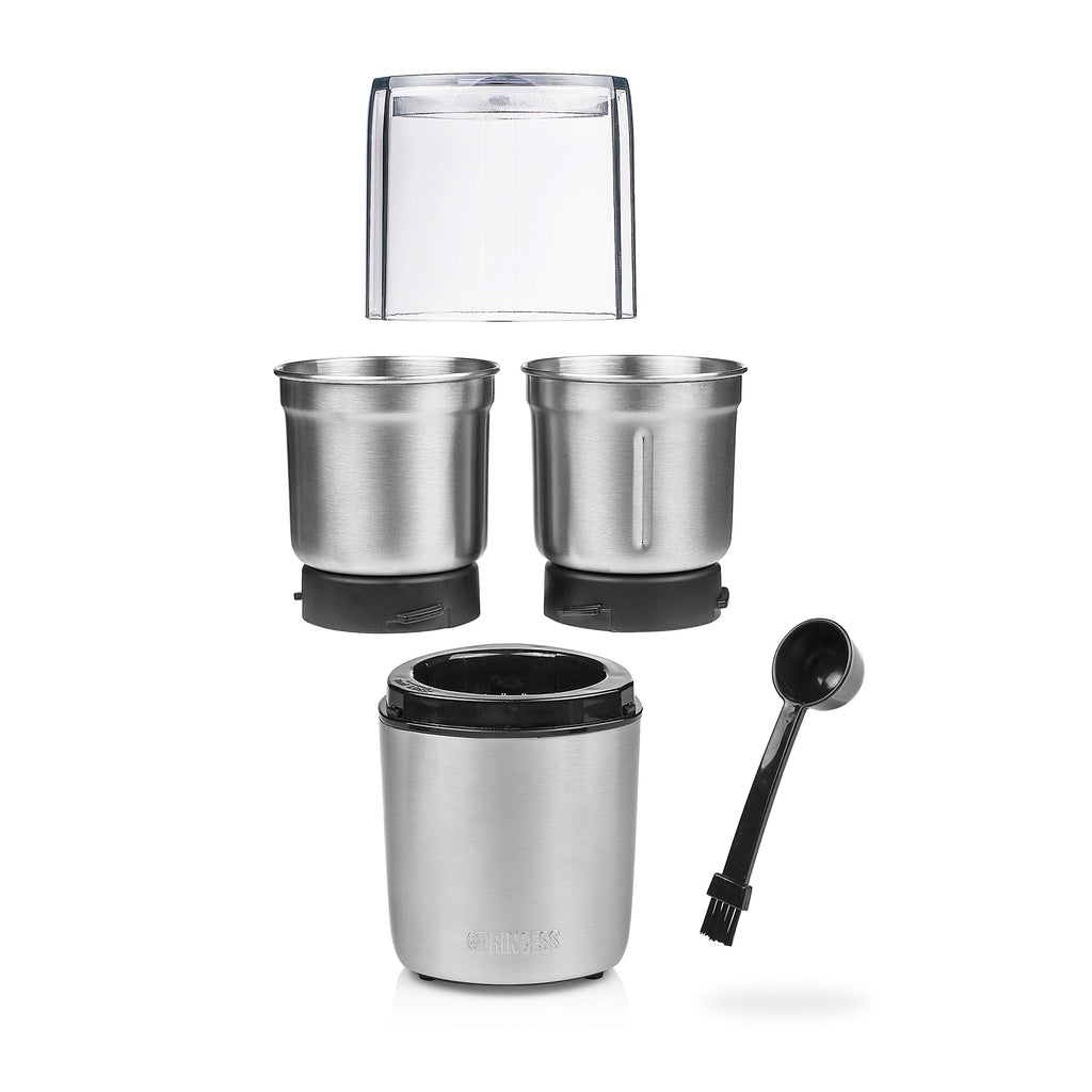 Princess Pesto Maker - Multi Zerkleinerer, mit 2 Edelstahlmessern, 200 Watt, 190 g, für feste und flüssige Zutaten, 221040