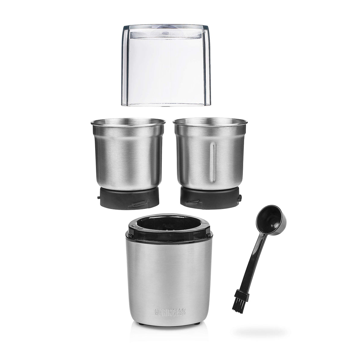 Princess Pesto Maker - Multi Zerkleinerer, mit 2 Edelstahlmessern, 200 Watt, 190 g, für feste und flüssige Zutaten, 221040