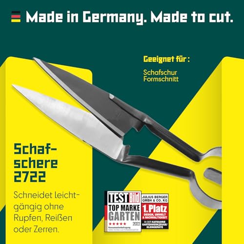 BERGER Schafschere 2722 | Profi Gartenschere | Buchsbaumschere