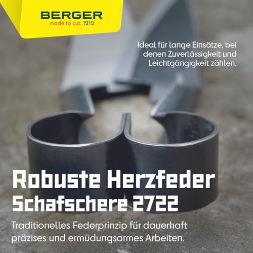 BERGER Schafschere 2722 | Profi Gartenschere | Buchsbaumschere