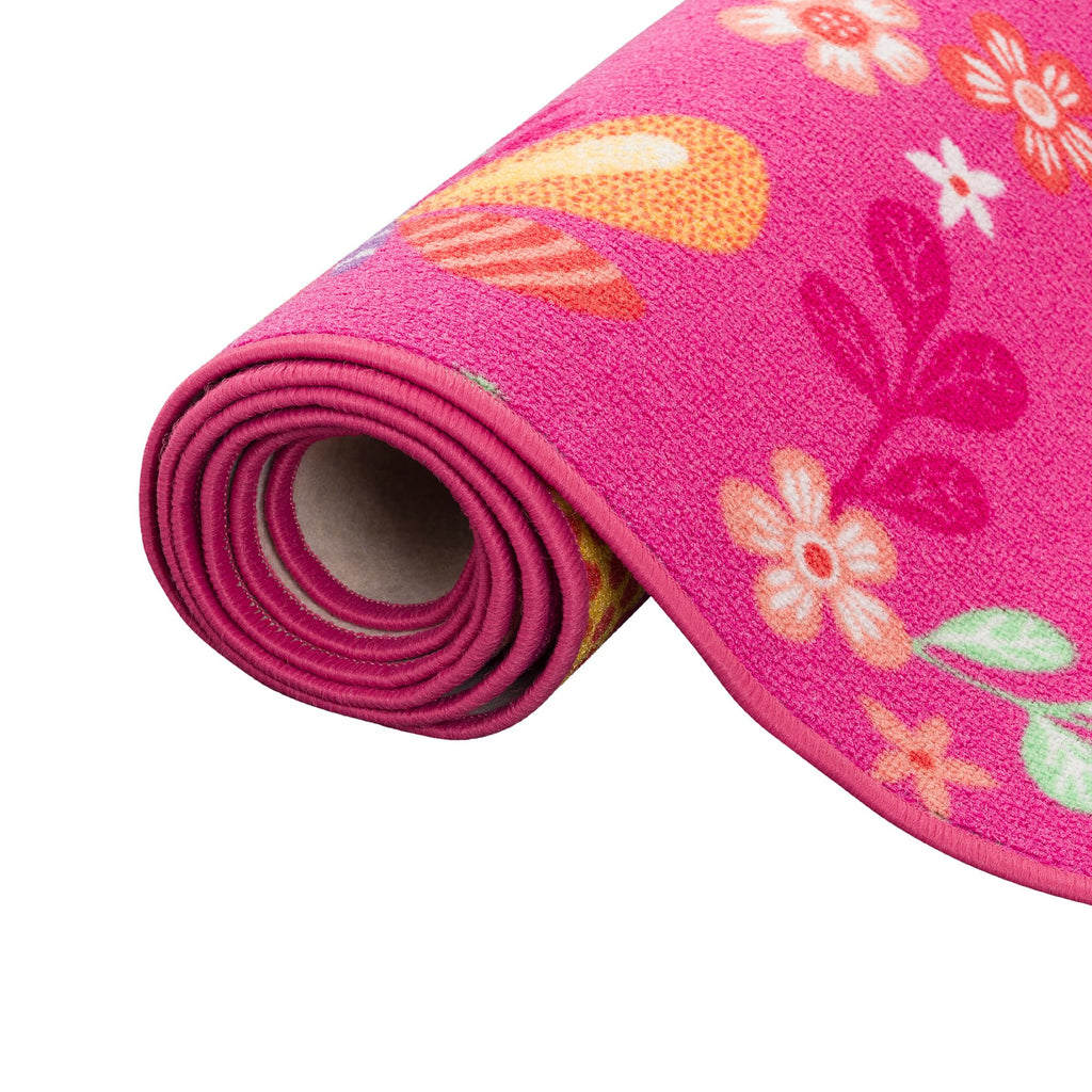 Snapstyle Kinder Spiel Teppich Schmetterling Pink in 24 Größen