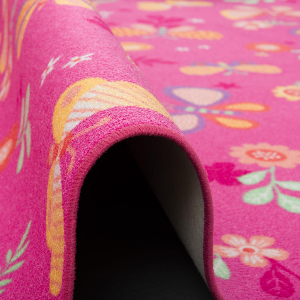 Snapstyle Kinder Spiel Teppich Schmetterling Pink in 24 Größen