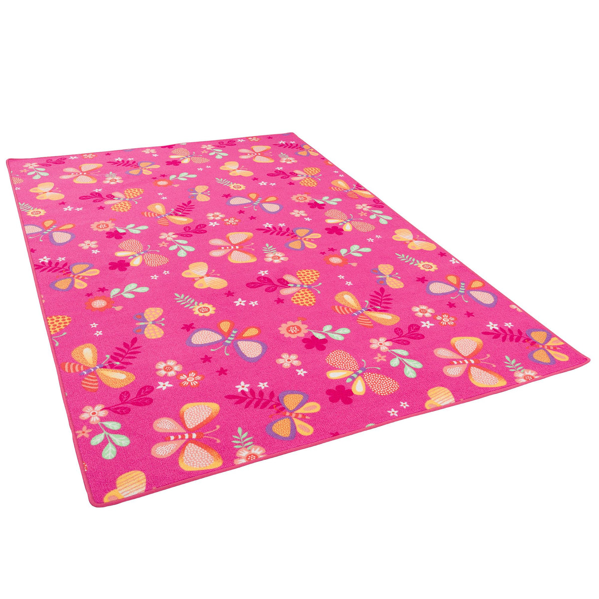 Snapstyle Kinder Spiel Teppich Schmetterling Pink in 24 Größen