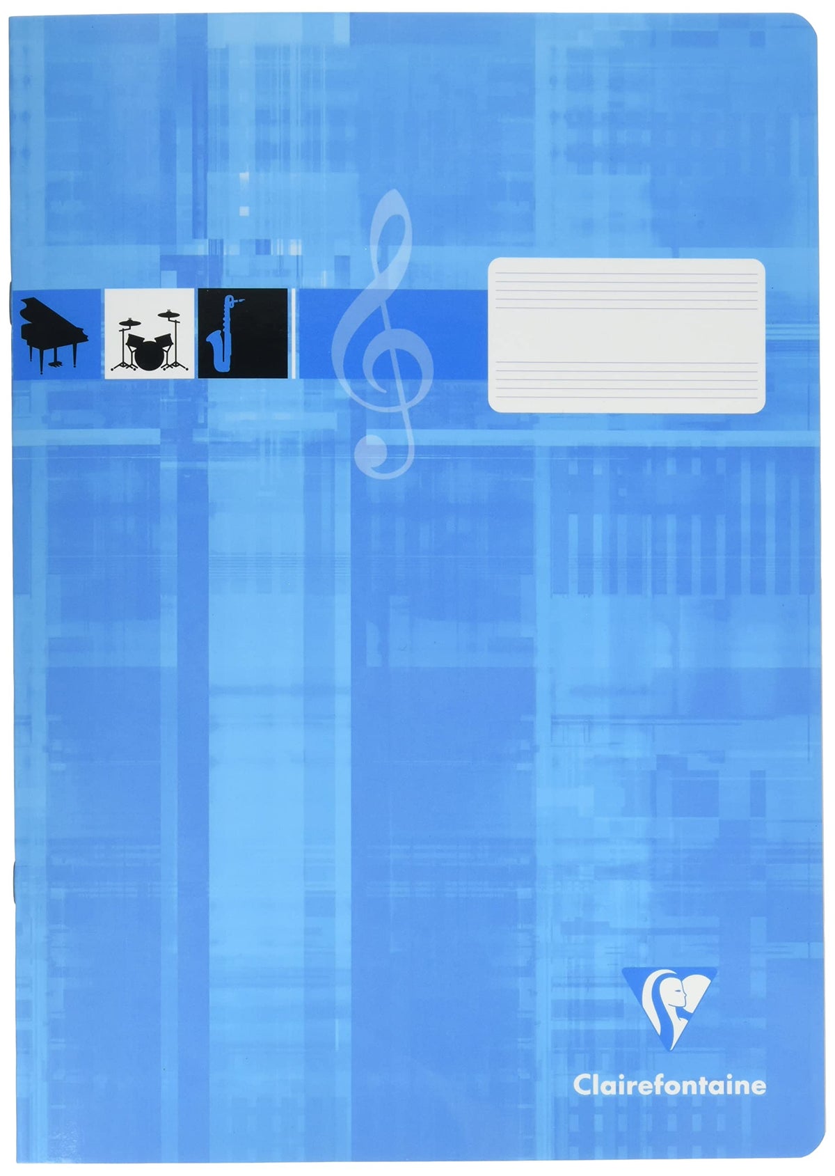 Clairefontaine 31014C Notenheft A4 8 Blatt Notenlinien 90g Türkis