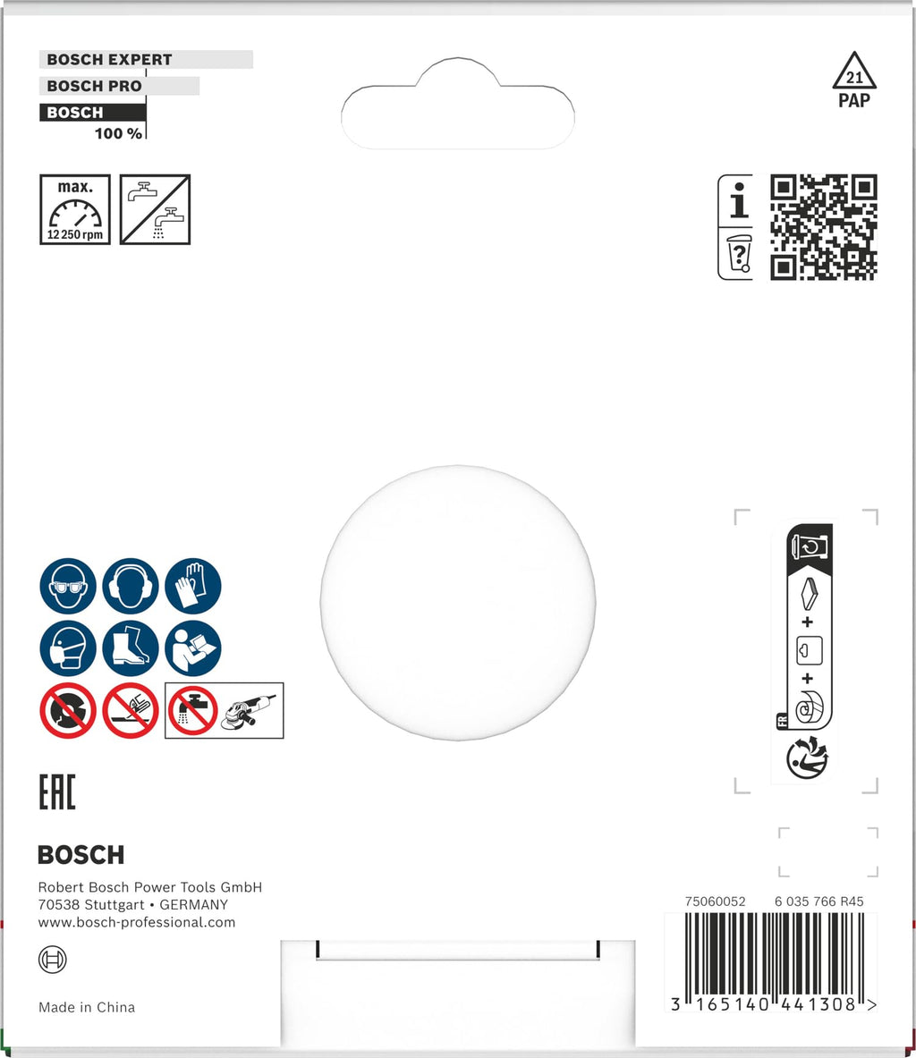 Bosch Professional 1x Diamanttrennscheibe Standard for Ceramic (für Stein, Keramik, Fliesen, Marmor, Ø 125 x 22,23 x 1,6 x 7 mm, Zubehör für Winkelschleifer)