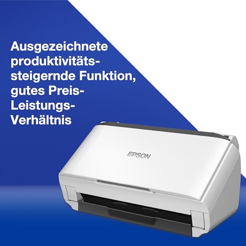 Workforce DS-410: Kompakter A4 Business-Scanner mit Blattzufuhr, automatischem Dokumenteneinzug für 50 Blatt und Epson Document Capture Pro-Software