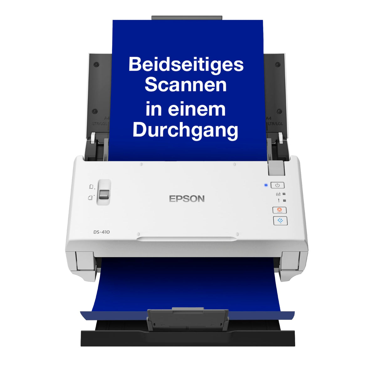 Workforce DS-410: Kompakter A4 Business-Scanner mit Blattzufuhr, automatischem Dokumenteneinzug für 50 Blatt und Epson Document Capture Pro-Software