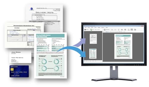 Workforce DS-410: Kompakter A4 Business-Scanner mit Blattzufuhr, automatischem Dokumenteneinzug für 50 Blatt und Epson Document Capture Pro-Software