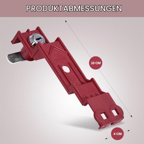 Müllcontainerverschluss, 1100 Liter, für Rheinwerk, Deckel im Deckel, Gleichschließend