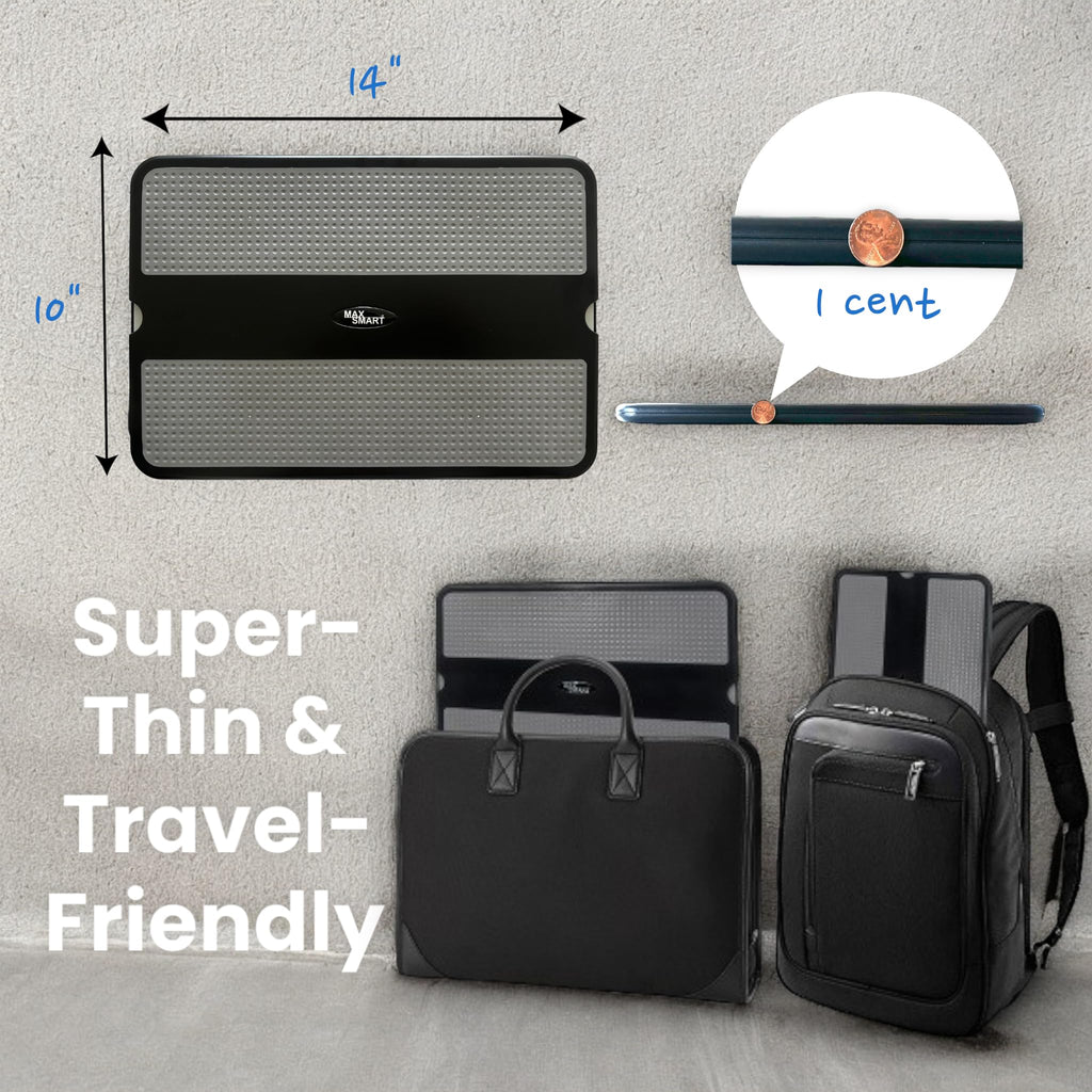 MAX SMART Laptop-Schoßpolster Laptop Underlay Notebook Cushdesk Kniekissen Unterlage mit Retractable Mouse Tray