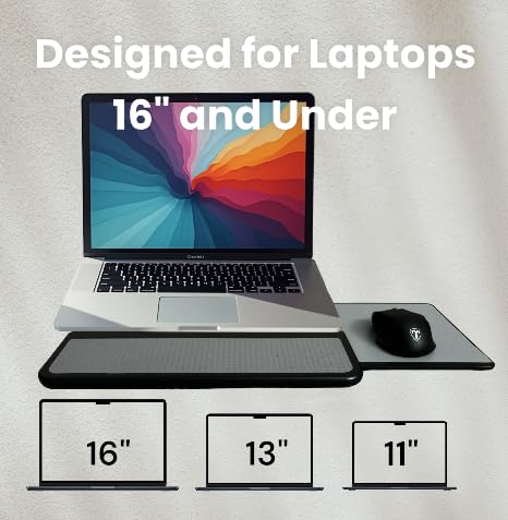MAX SMART Laptop-Schoßpolster Laptop Underlay Notebook Cushdesk Kniekissen Unterlage mit Retractable Mouse Tray