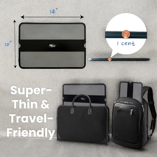 MAX SMART Laptop-Schoßpolster Laptop Underlay Notebook Cushdesk Kniekissen Unterlage mit Retractable Mouse Tray